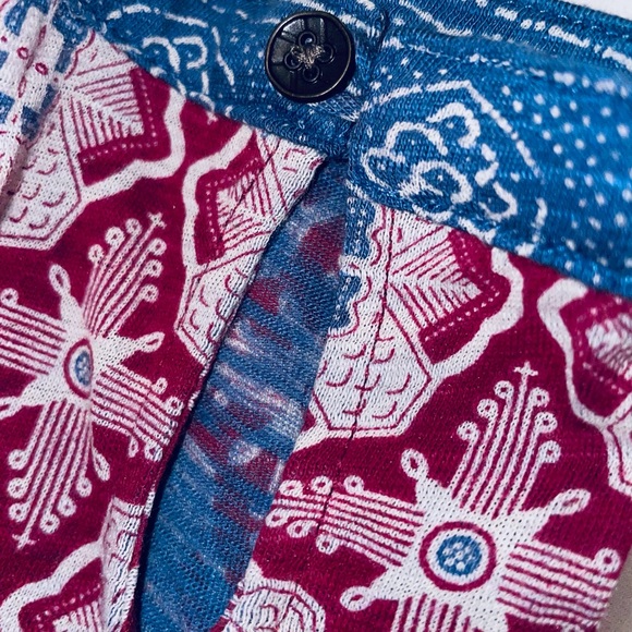 🌼3 for $15- Lucky Brand Medium Tunic in red white and blue lightweight - Picture 3 of 4